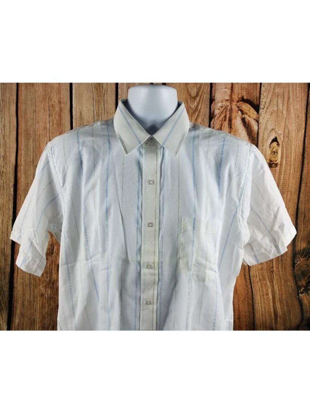 Nerd Shirt Vintage Pocket Pro 1980s Size 17 MED L Stanley Blacker Short Sleeve